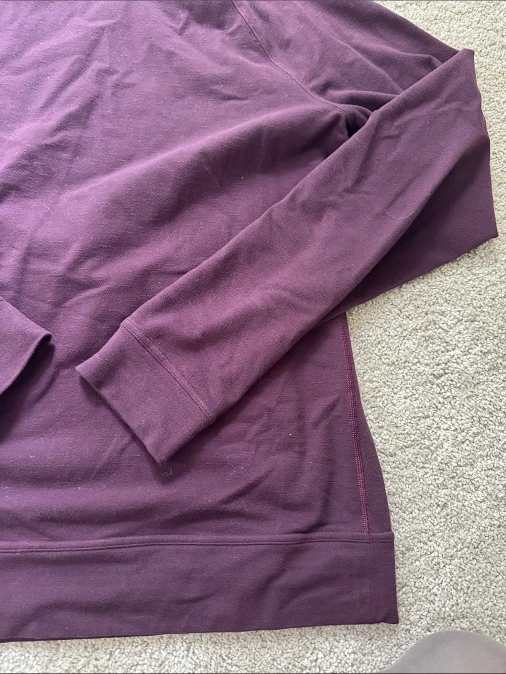 LULULEMON Maroon Long Sleeve Thermal Top L